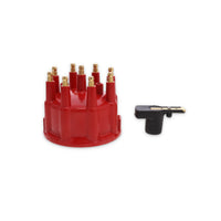 8-Cylinder Male Pro Billet & Ready to Run Cap & Rotor Kit - Red