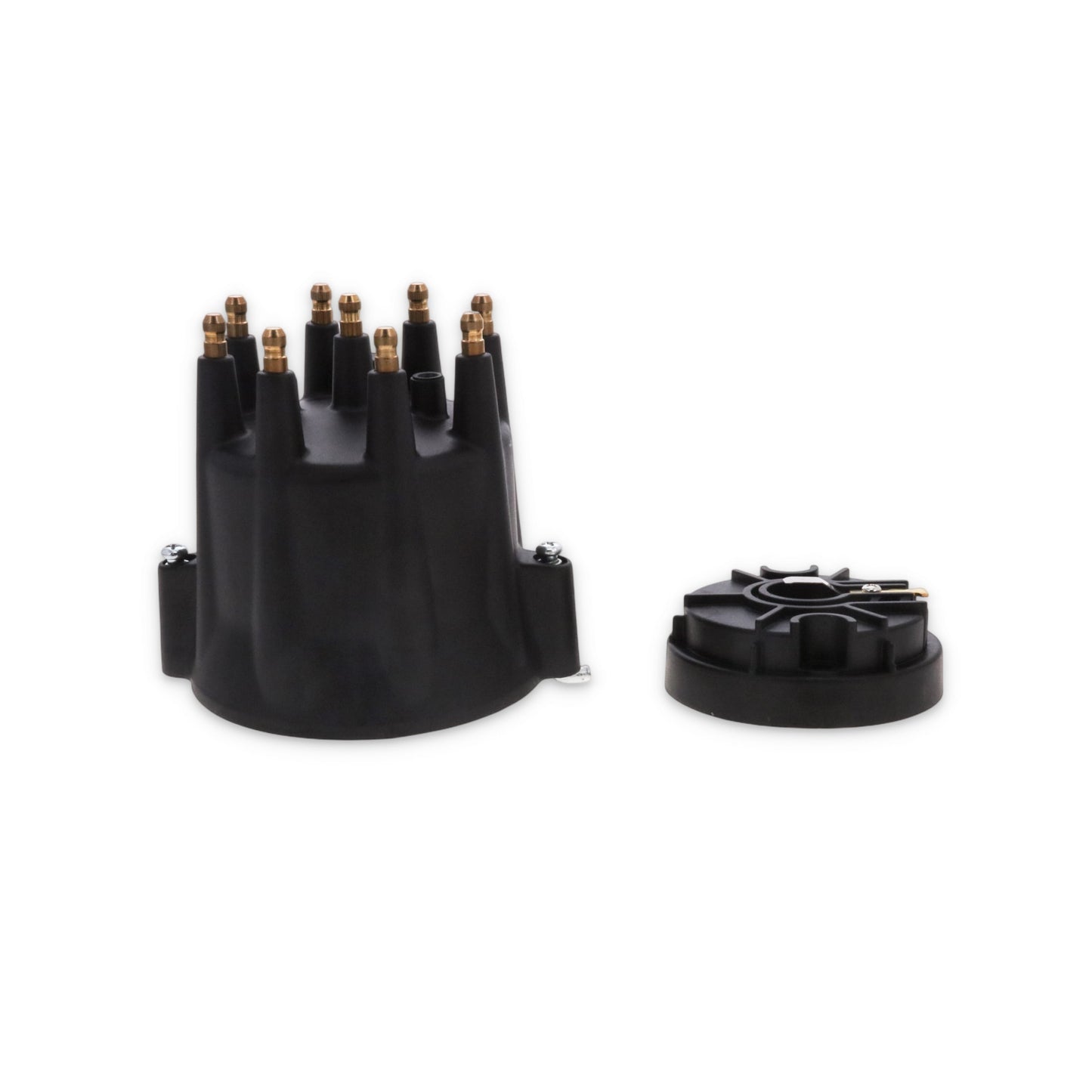 8-Cylinder Male Pro Series Distributor Cap & Rotor Kit - Black