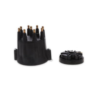 8-Cylinder Male Pro Series Distributor Cap & Rotor Kit - Black