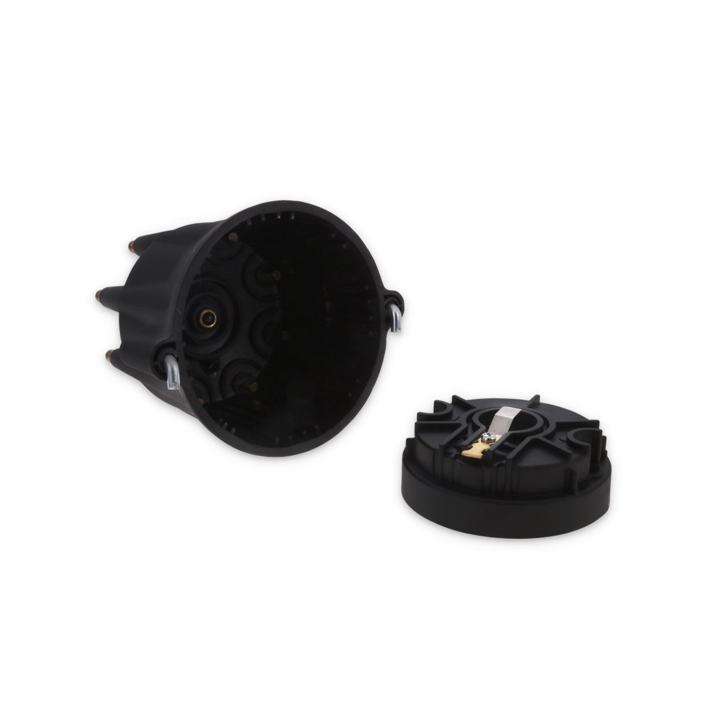 8-Cylinder Male Pro Series Distributor Cap & Rotor Kit - Black