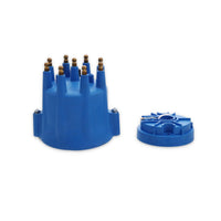 8-Cylinder Male Pro Series Distributor Cap & Rotor Kit - Blue