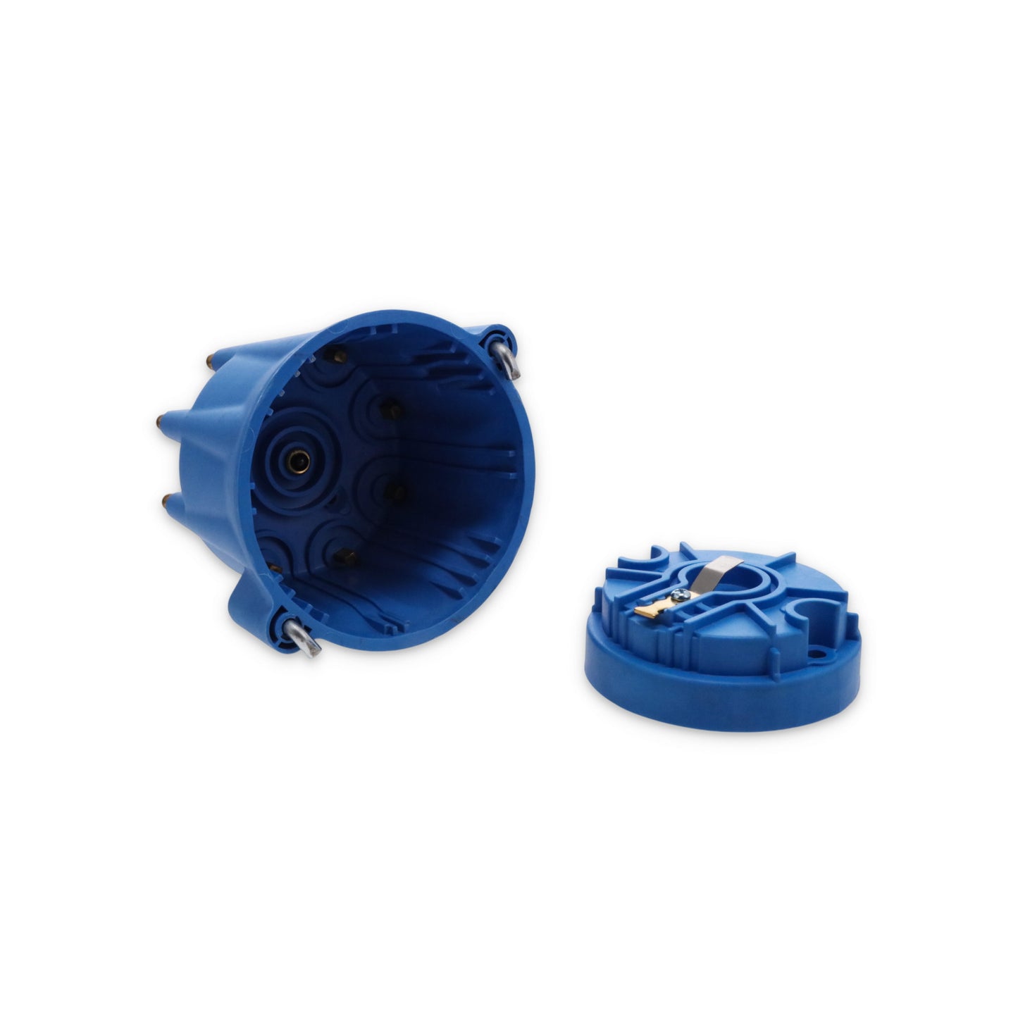 8-Cylinder Male Pro Series Distributor Cap & Rotor Kit - Blue