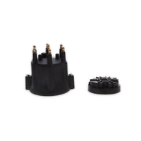 6-Cylinder Male Pro Series Distributor Cap & Rotor Kit - Black