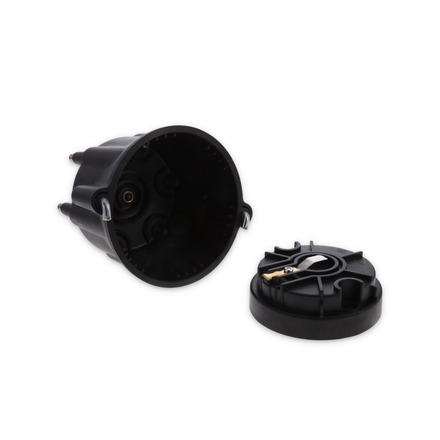 6-Cylinder Male Pro Series Distributor Cap & Rotor Kit - Black