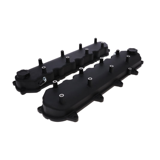 GM LT Cast Aluminum Valve Covers with Coil Mounts - Black