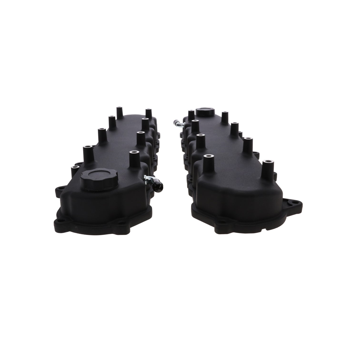 GM LT Cast Aluminum Valve Covers with Coil Mounts - Black