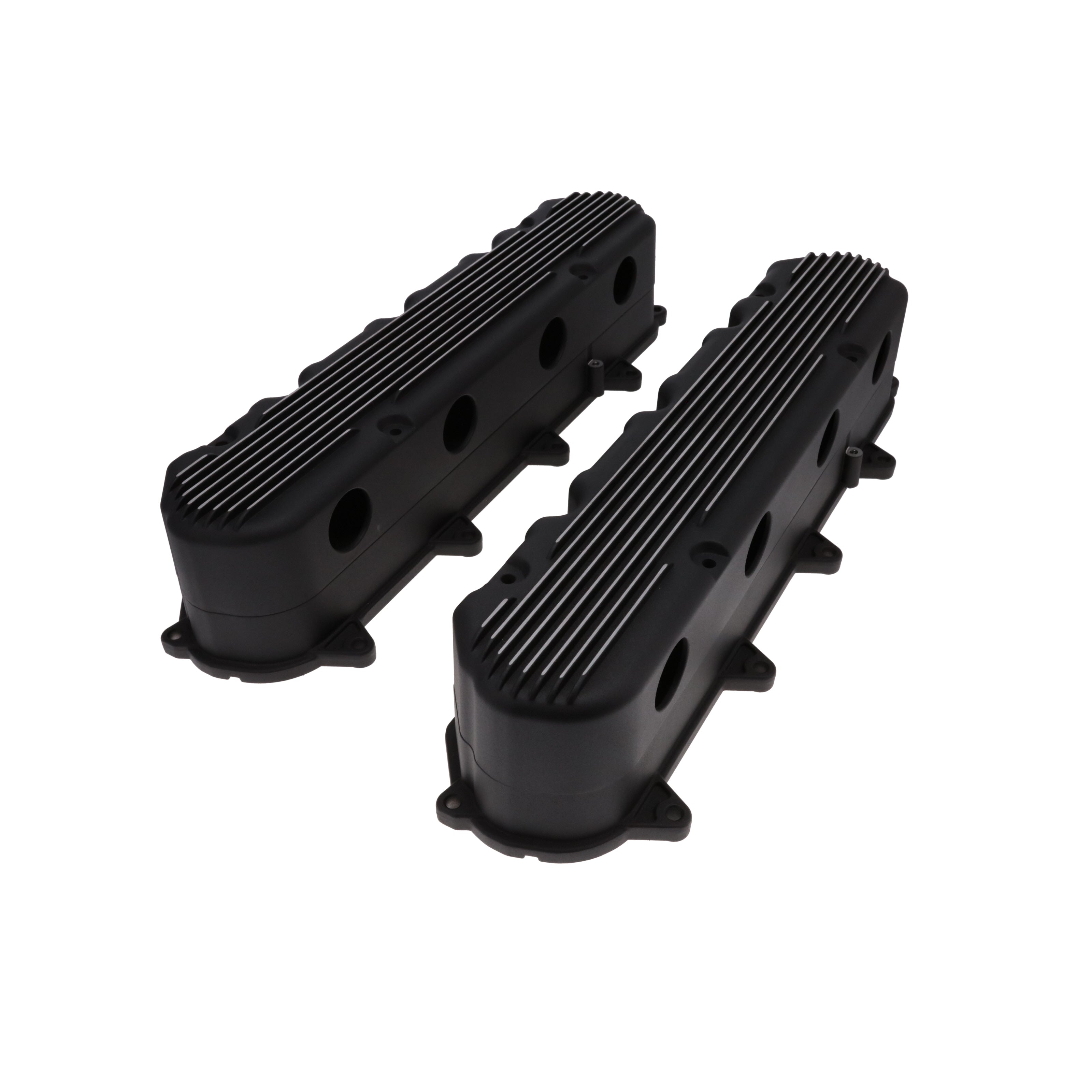 GM LT Finned Cast Aluminum Valve Covers with Coil Mounts – Top
