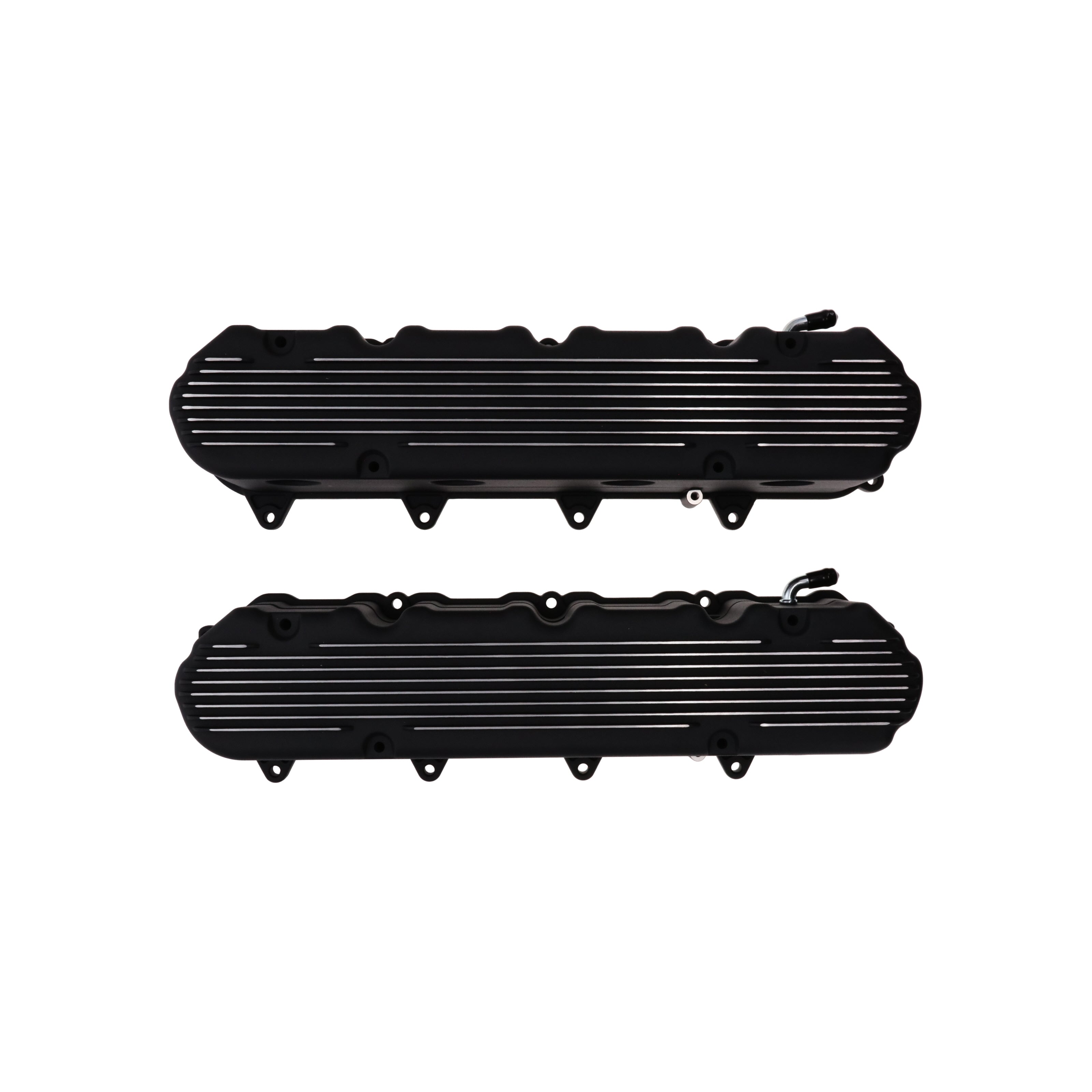 GM LT Finned Cast Aluminum Valve Covers with Coil Mounts – Top