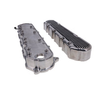 GM LT Finned Cast Aluminum Valve Covers with Coil Mounts and Covers - Polished