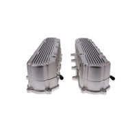 GM LT Finned Cast Aluminum Valve Covers with Coil Mounts and Covers - Satin
