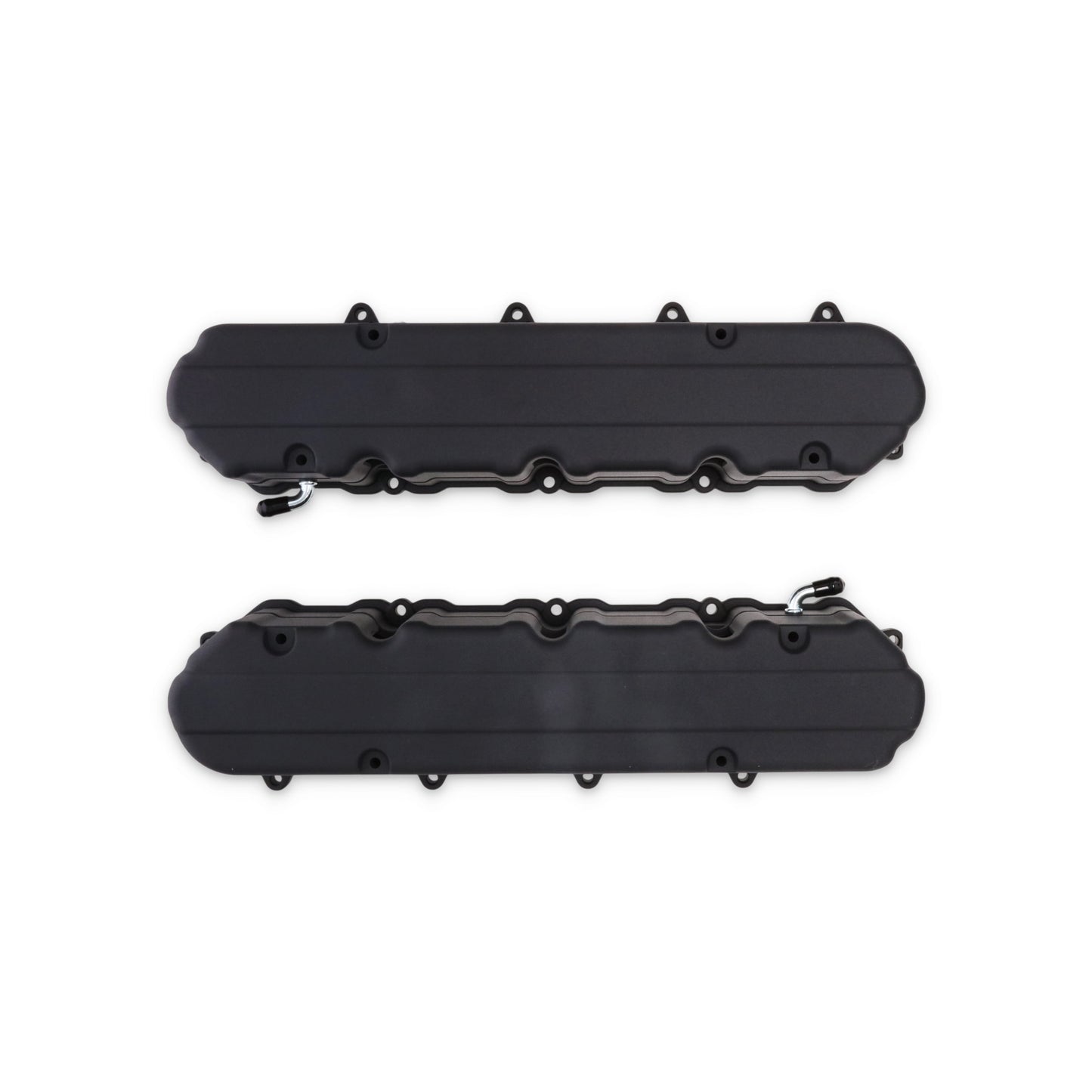 GM LT Smooth Cast Aluminum Valve Covers with Coil Mounts and Covers - Black