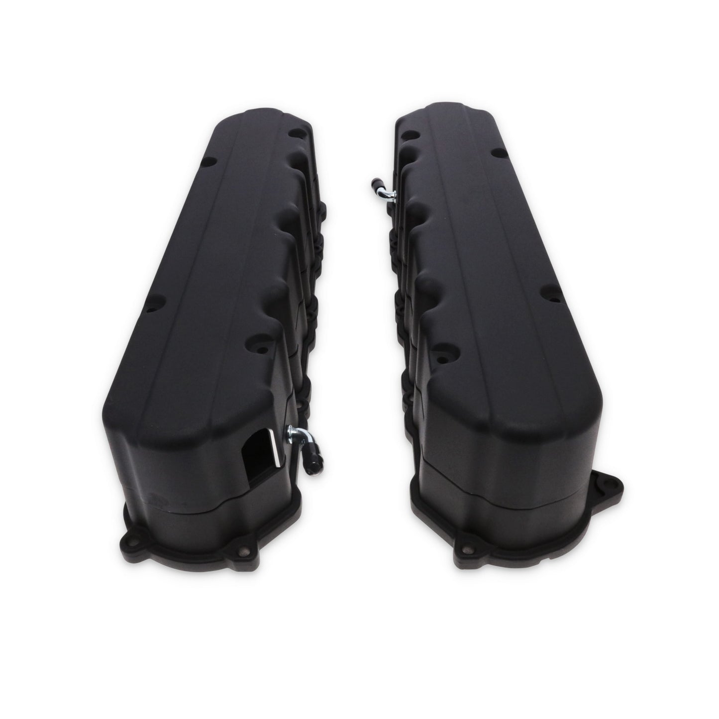 GM LT Smooth Cast Aluminum Valve Covers with Coil Mounts and Covers - Black