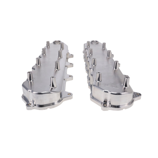 V Series GM LT Billet Aluminum Valve Covers - Natural
