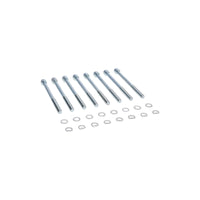 Chevy Small Block Long Bolt Fabricated Aluminum Valve Covers with Breather Holes - Clear Anodized