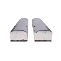 Chevy Small Block Long Bolt Fabricated Aluminum Valve Covers with Breather Holes - Polished