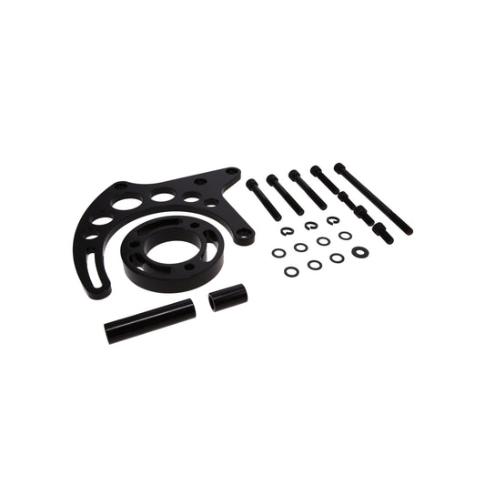 Chevy Small Block Long Water Pump Upgraded Alternator Bracket - Black