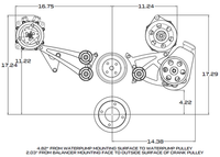 Pontiac Serpentine Conversion - Power Steering & Alternator - Polished