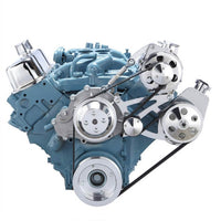 Pontiac Serpentine Conversion - Power Steering & Alternator - Polished