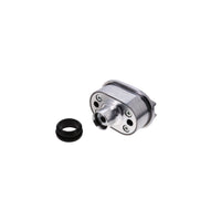 Aluminum Breather Cap, Push-In Oval Finned - Polished