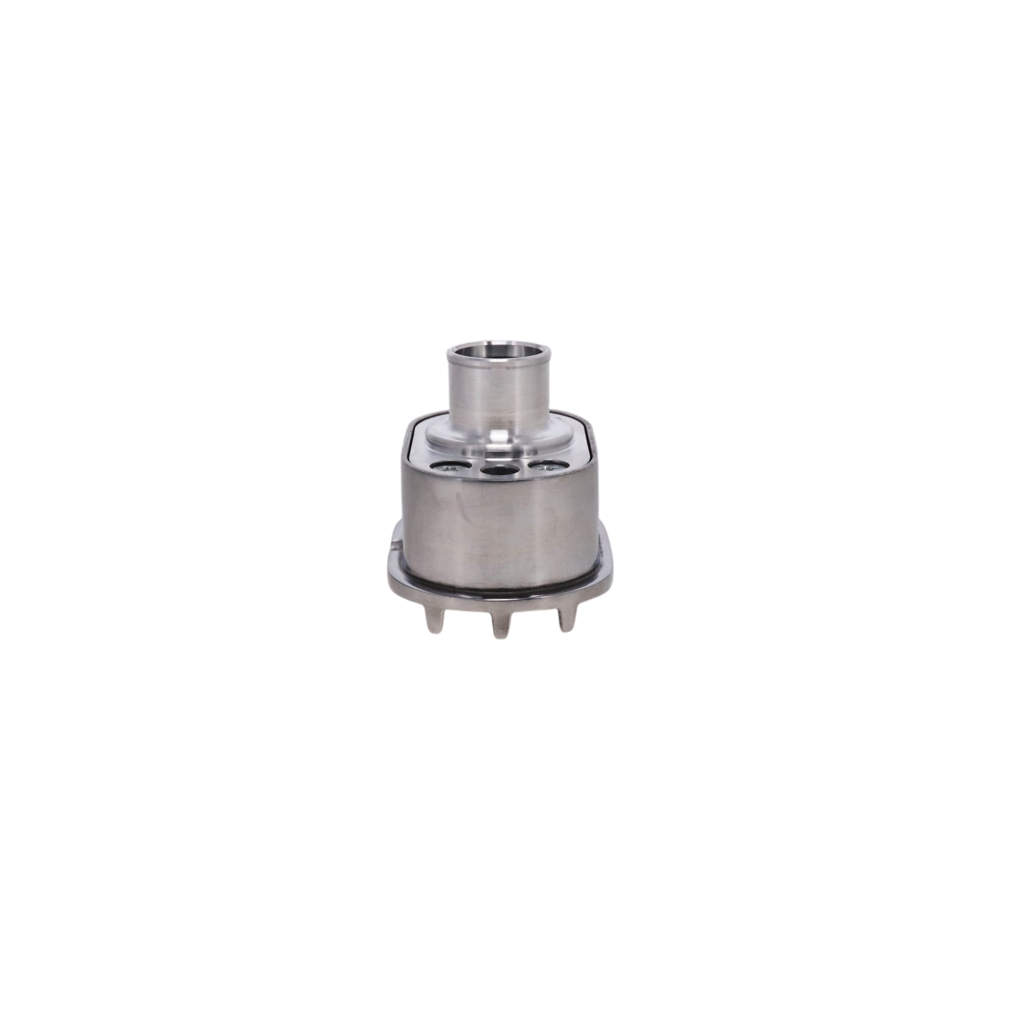 Aluminum Breather Cap, Push-In Oval Finned - Polished