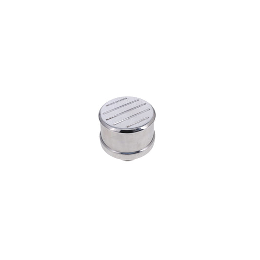 Aluminum  Breather Cap, Push-In Ball-Milled - Polished