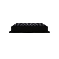 GM TH350 Finned Aluminum Transmission Pan, Stock Depth - Black