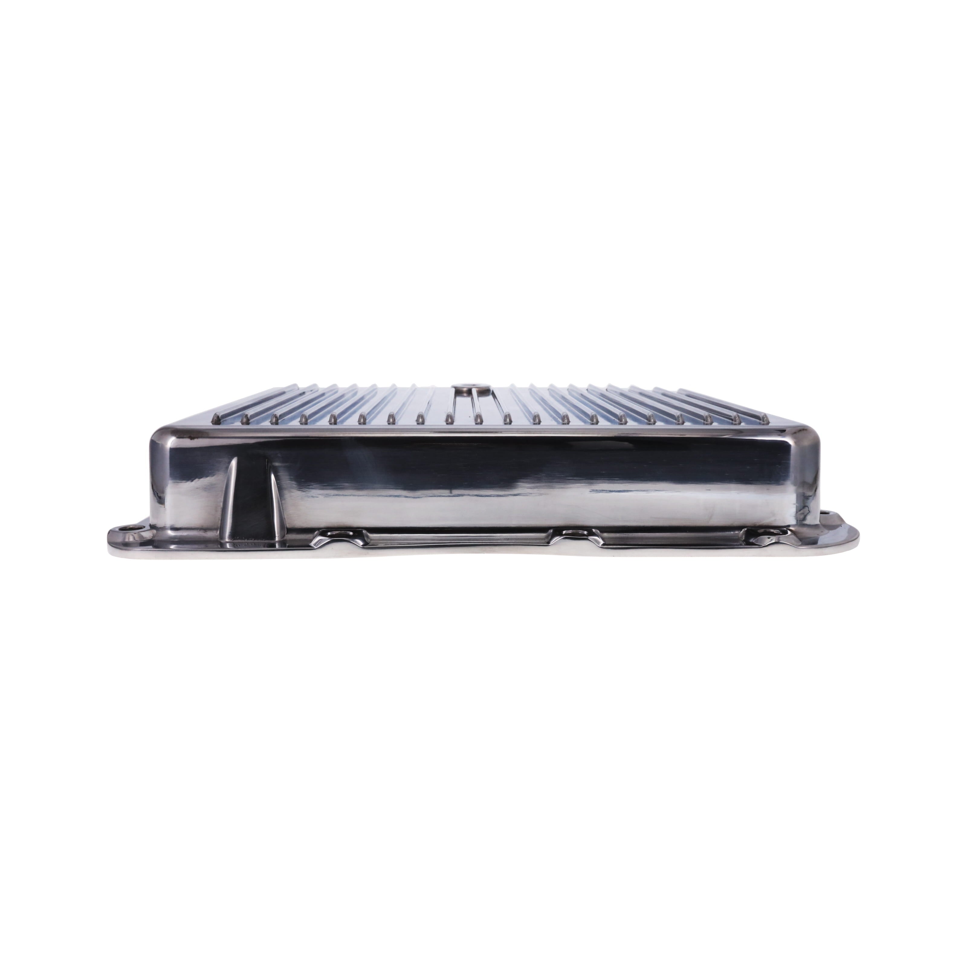 GM TH350 Finned Aluminum Transmission Pan, Stock Depth – Top