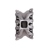 Ford 351 Cleveland 2V/4V Aluminum Intake Manifold, Single Plane, Hi-Rise - Satin