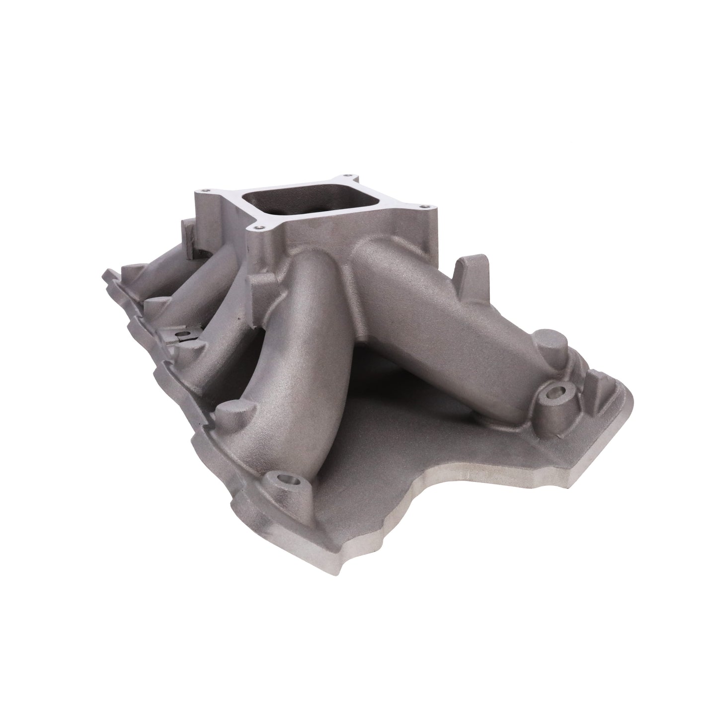 Ford 351 Cleveland 2V/4V Aluminum Intake Manifold, Single Plane, Hi-Rise - Satin