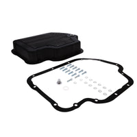 GM TH400 Finned Aluminum Transmission Pan, Stock Depth - Black