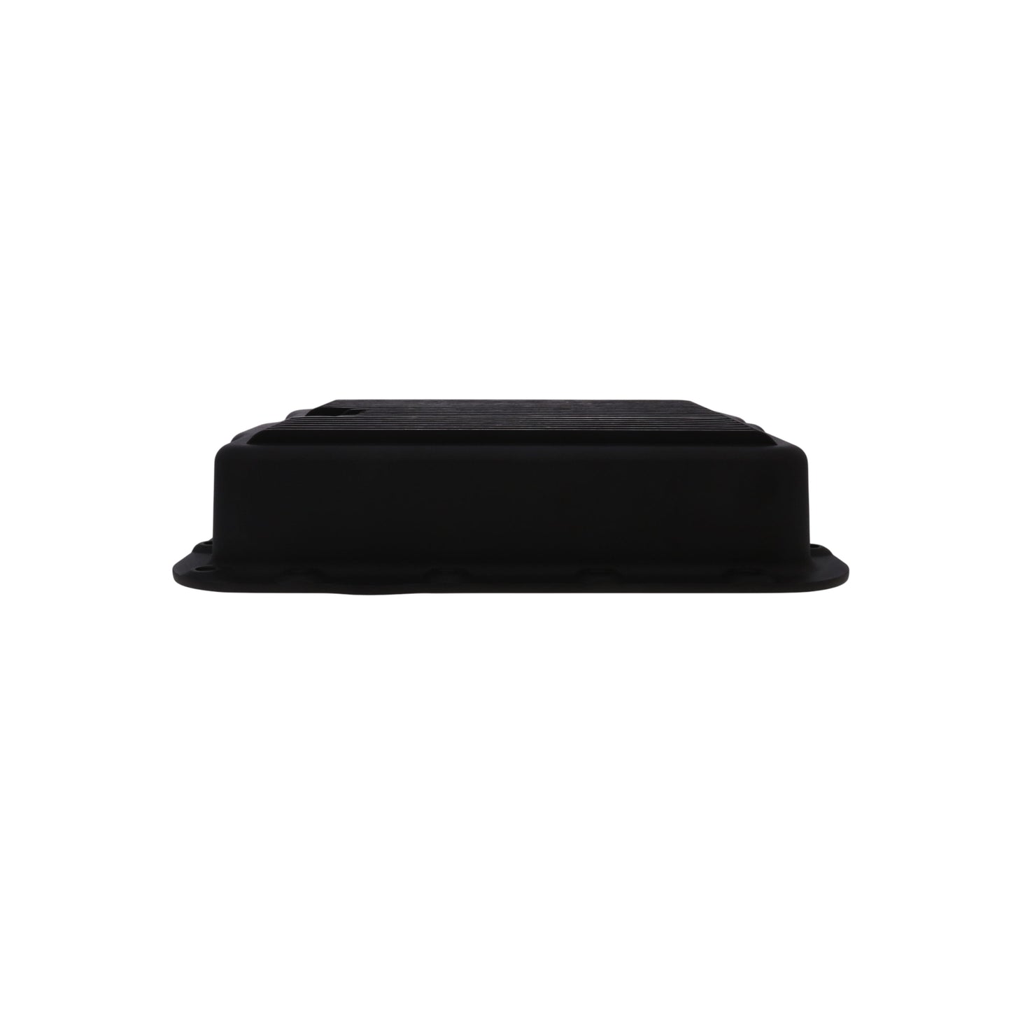 GM 700R4, 4L60, 4L60E, Finned Aluminum Transmission Pan, Stock Depth - Black