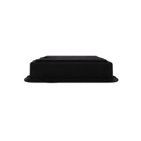 GM 700R4, 4L60, 4L60E, Finned Aluminum Transmission Pan, Stock Depth - Black