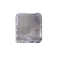 GM 700R4, 4L60, 4L60E, Finned Aluminum Transmission Pan, Stock Depth - Polished