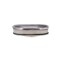 12" X 2" Center Finned Oval Aluminum Air Cleaner Kit, Paper Filter - Polished