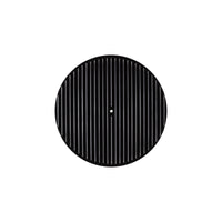 14" X 3" Full Finned Round Aluminum Air Cleaner Kit, Paper Filter, Flat Base - Black