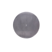 14" X 3" Full Finned Round Aluminum Air Cleaner Kit, Red Washable Filter, Flat Base - Polished