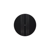 14" X 3" Center Finned Round Aluminum Air Cleaner Kit, Paper Filter, Recessed Base, Black