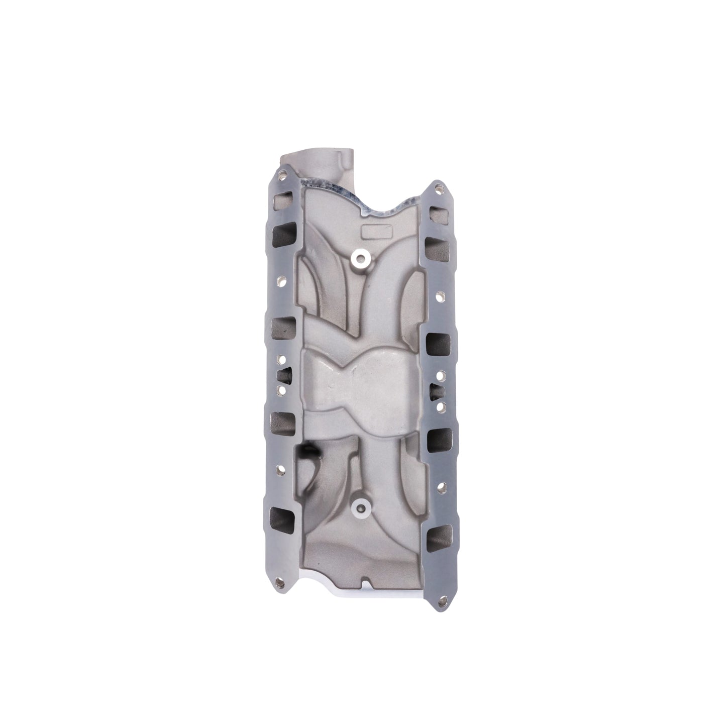 Ford SB Aluminum Intake Manifold, Dual Plane - Satin