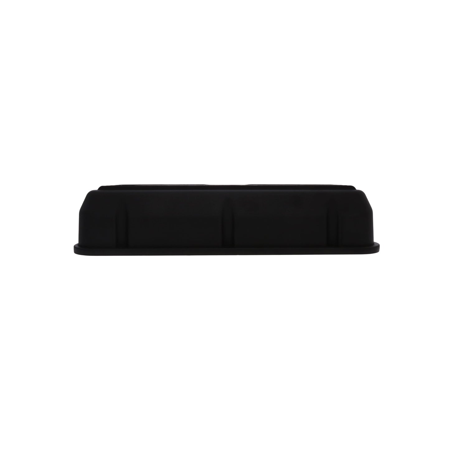 1962-2001 Ford SB 289, 351W Tall Finned Aluminum Valve Cover, 3 13/16" Ht., 1.25" Hole - Black