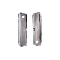 1962-2001 FORD SB 289, 351W Tall Finned Aluminum Valve Cover, 3 13/16" Ht., 1.25" Hole - Polished