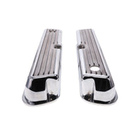1962-2001 FORD SB 289, 351W Tall Finned Aluminum Valve Cover, 3 13/16" Ht., 1.25" Hole - Polished