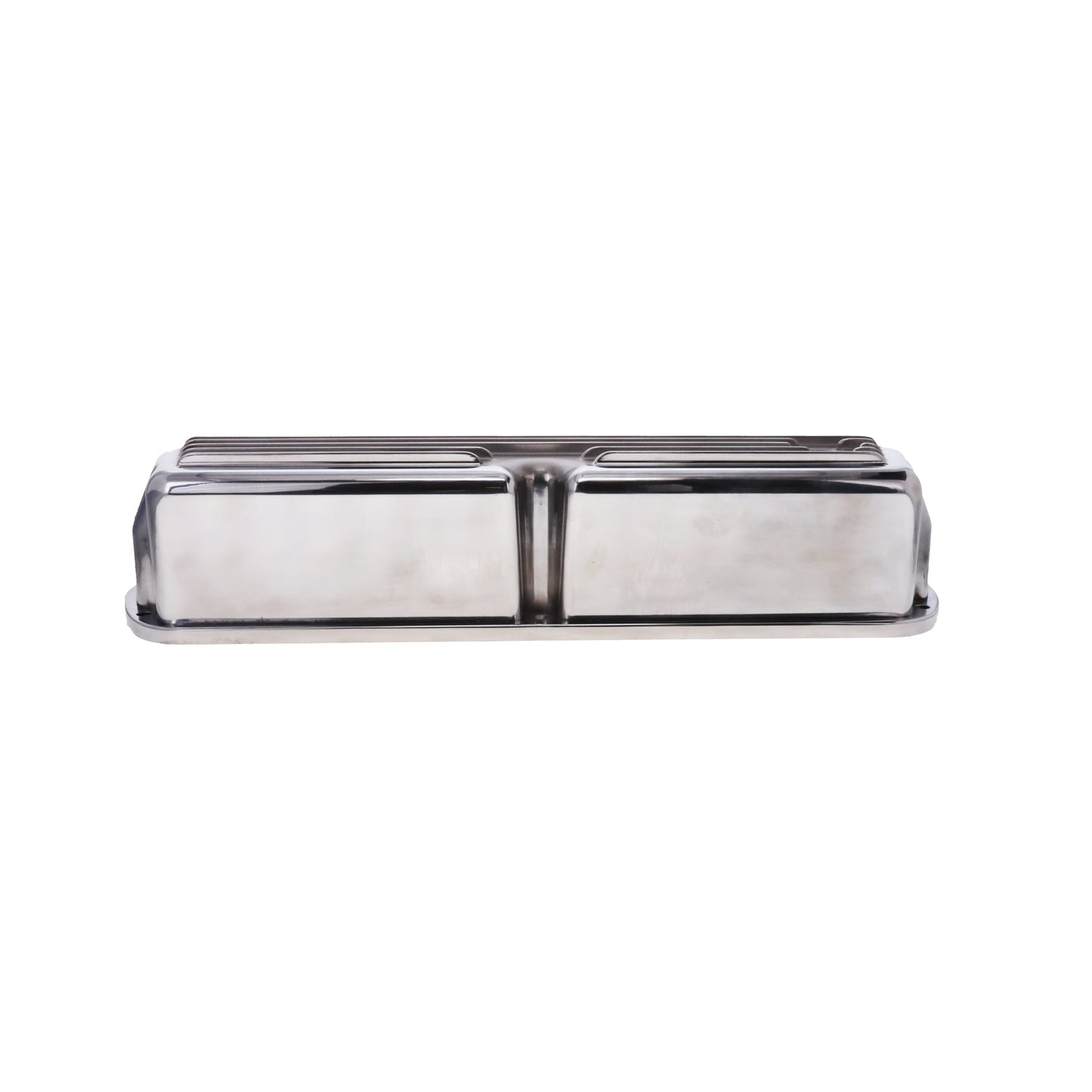 1962-2001 FORD SB 289, 351W Tall Finned Aluminum Valve Cover, 3 13/16" Ht., 1.25" Hole - Polished