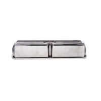 1962-2001 FORD SB 289, 351W Tall Finned Aluminum Valve Cover, 3 13/16" Ht., 1.25" Hole - Polished