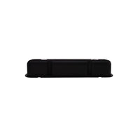 1964-1991 Mopar SB V8 Finned Aluminum Valve Covers, 3 3/4" Ex. 3 3/8" In. Ht., 1.25" Hole - Black