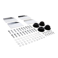 1992-2003 Mopar SB V8 Finned Aluminum Valve Covers, 3 1/2" Ex. 3 1/8" In. Ht., 1.25" Hole, Polished