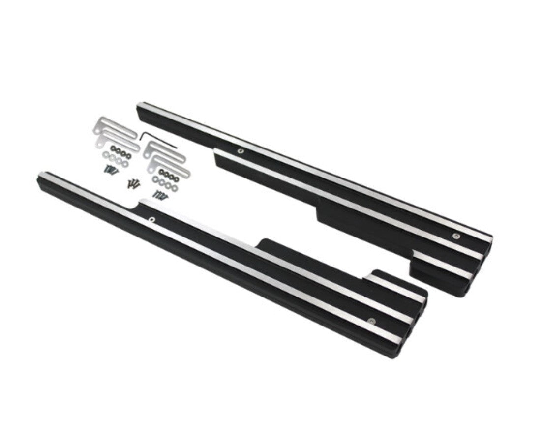 Finned Aluminum Universal Wire Looms - Black