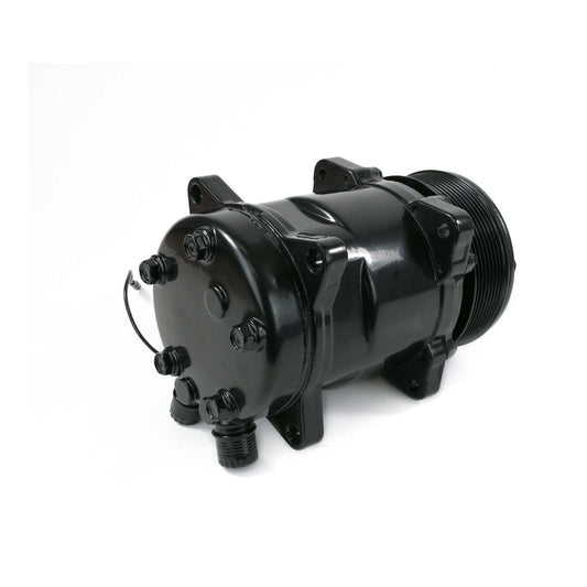 Sanden 508 Style Clutch Serpentine A/C Compressor - Black