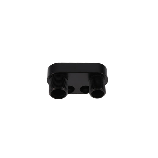 Straight A/C Manifold Fitting for Sanden SD-7 - Black