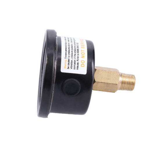 0-100 PSI Liquid-Filled Fuel Pressure Gauge - Black