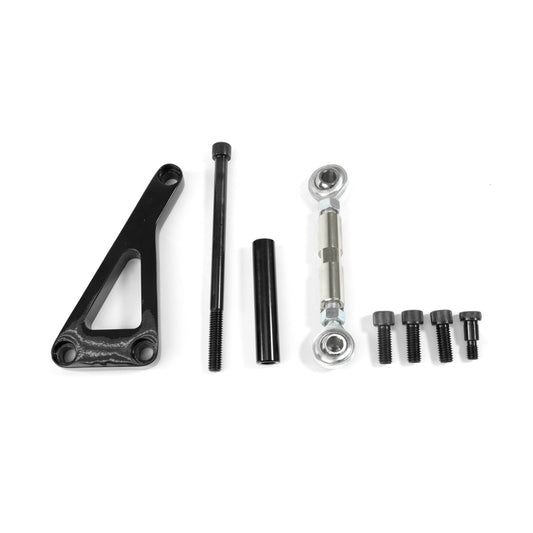 Chevy Small Block Long Water Pump Alternator Bracket - Chrome